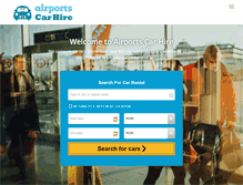 Tablet Screenshot of airportscarhire.com